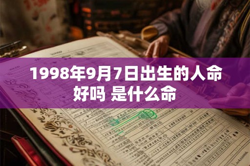 1998年9月7日出生的人命好吗 是什么命