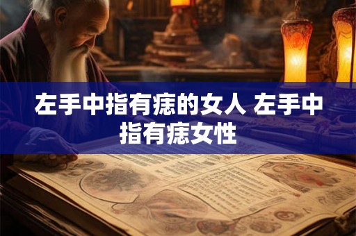 左手中指有痣的女人 左手中指有痣女性