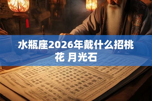 水瓶座2026年戴什么招桃花 月光石