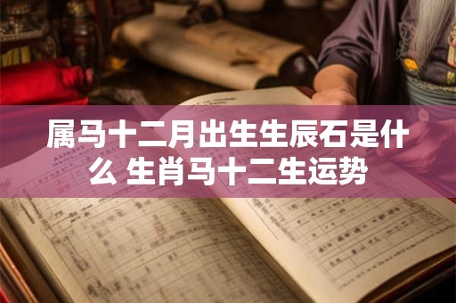 属马十二月出生生辰石是什么 生肖马十二生运势