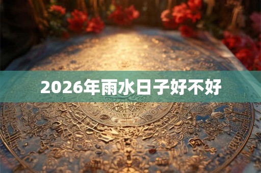 2026年雨水日子好不好