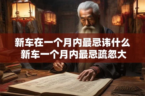 新车在一个月内最忌讳什么 新车一个月内最忌疏忽大意