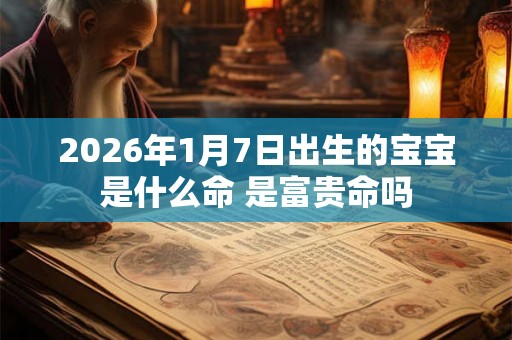 2026年1月7日出生的宝宝是什么命 是富贵命吗