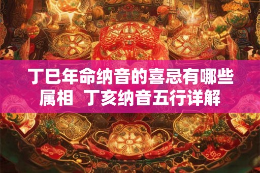 丁巳年命纳音的喜忌有哪些属相  丁亥纳音五行详解