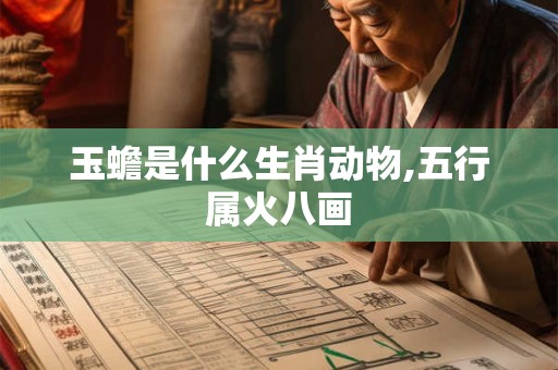 玉蟾是什么生肖动物,五行属火八画