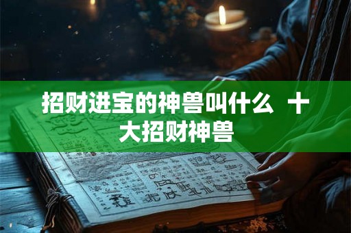 招财进宝的神兽叫什么  十大招财神兽