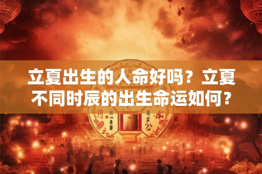 立夏出生的人命好吗?立夏不同时辰的出生命运如何? 立夏出生的人命好吗?立夏不同时辰的出生命运如何?