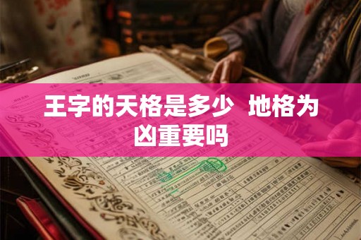 王字的天格是多少 地格为凶重要吗 王字的天格是多少 地格为凶重要吗