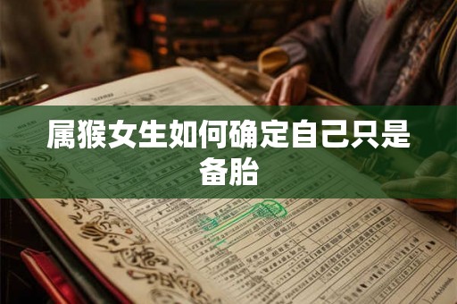 属猴女生如何确定自己只是备胎