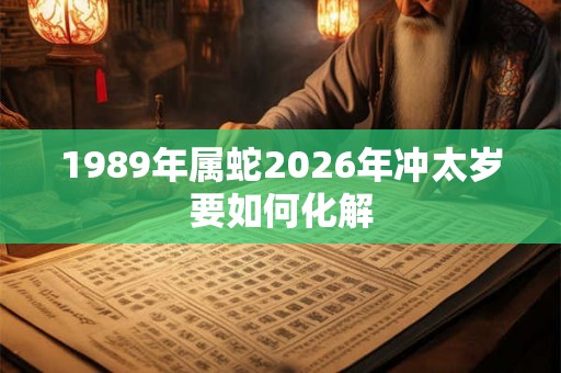 1989年属蛇2026年冲太岁要如何化解