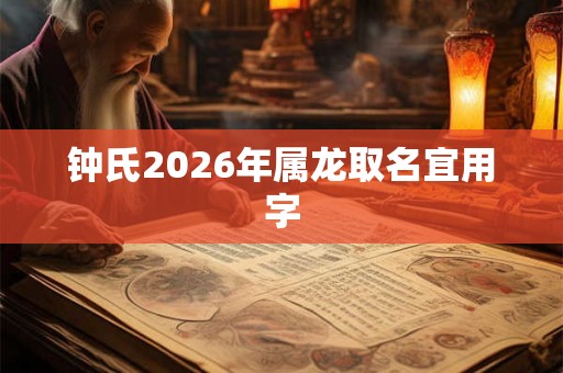 钟氏2026年属龙取名宜用字
