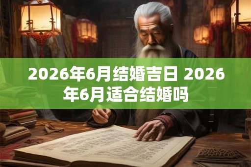 2026年6月结婚吉日 2026年6月适合结婚吗 2026年6月结婚吉日 2026年6月适合结婚吗