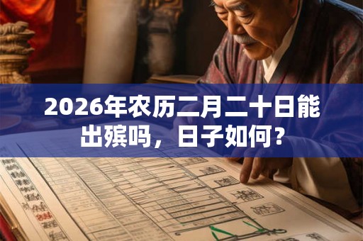 2026年农历二月二十日能出殡吗，日子如何？