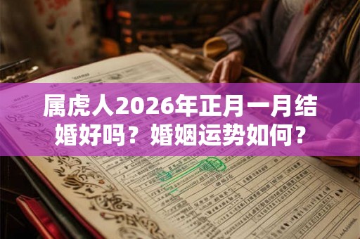 属虎人2026年正月一月结婚好吗?婚姻运势如何? 属虎人2026年正月一月结婚好吗?婚姻运势如何?