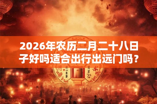 2026年农历二月二十八日子好吗适合出行出远门吗？
