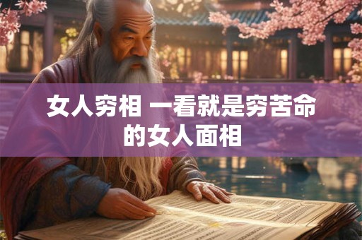 女人穷相 一看就是穷苦命的女人面相