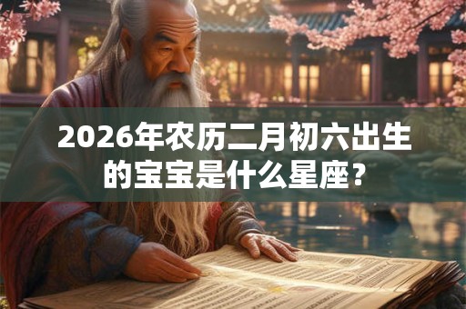 2026年农历二月初六出生的宝宝是什么星座？