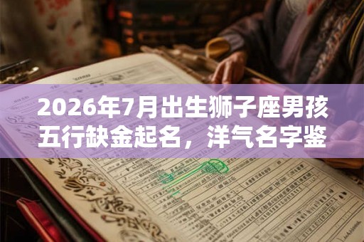 2026年7月出生狮子座男孩五行缺金起名，洋气名字鉴赏