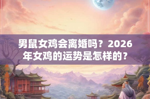 男鼠女鸡会离婚吗？2026年女鸡的运势是怎样的？