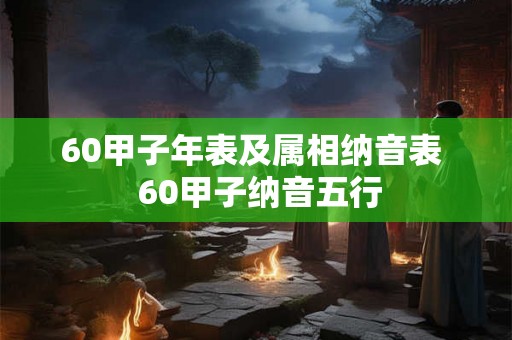 60甲子年表及属相纳音表  60甲子纳音五行