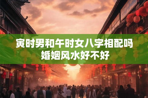 寅时男和午时女八字相配吗 婚姻风水好不好