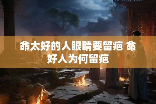 命太好的人眼睛要留疤 命好人为何留疤 命太好的人眼睛要留疤 命好人为何留疤