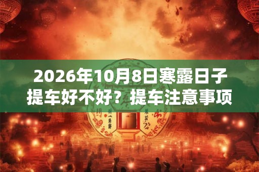 2026年10月8日寒露日子提车好不好?提车注意事项? 2026年10月8日寒露日子提车好不好?提车注意事项?