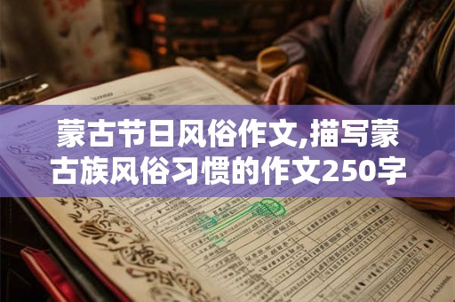 蒙古节日风俗作文,描写蒙古族风俗习惯的作文250字