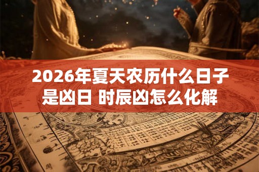2026年夏天农历什么日子是凶日 时辰凶怎么化解