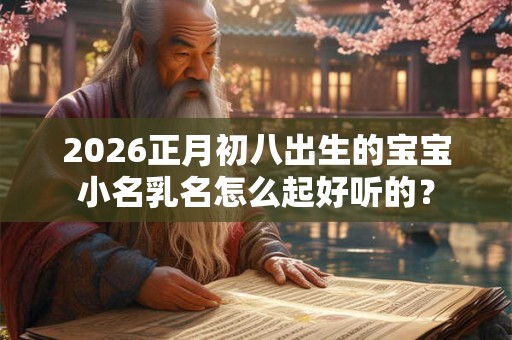 2026正月初八出生的宝宝小名乳名怎么起好听的？