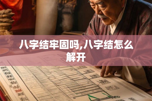 八字结牢固吗,八字结怎么解开