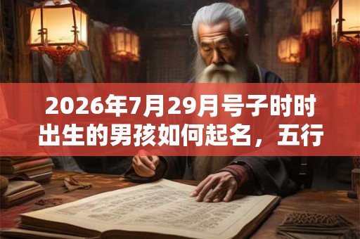 2026年7月29月号子时时出生的男孩如何起名,五行八字又是什么? 2026年7月29月号子时时出生的男孩如何起名,五行八字又是什么?