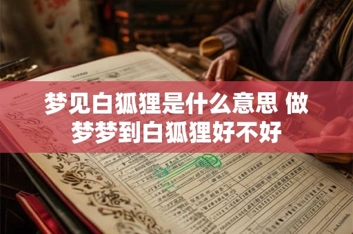梦见白狐狸是什么意思 做梦梦到白狐狸好不好