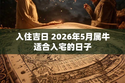 入住吉日 2026年5月属牛适合入宅的日子