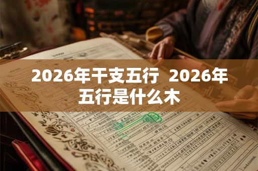 2026年干支五行  2026年五行是什么木