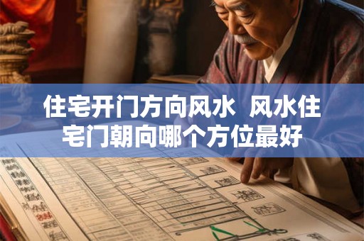 住宅开门方向风水  风水住宅门朝向哪个方位最好