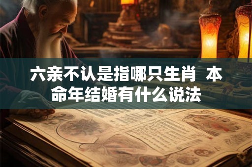 六亲不认是指哪只生肖  本命年结婚有什么说法