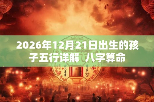 2026年12月21日出生的孩子五行详解  八字算命