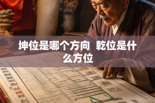 坤位是哪个方向  乾位是什么方位