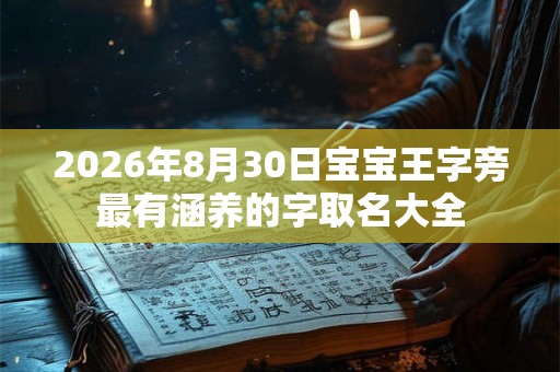 2026年8月30日宝宝王字旁最有涵养的字取名大全