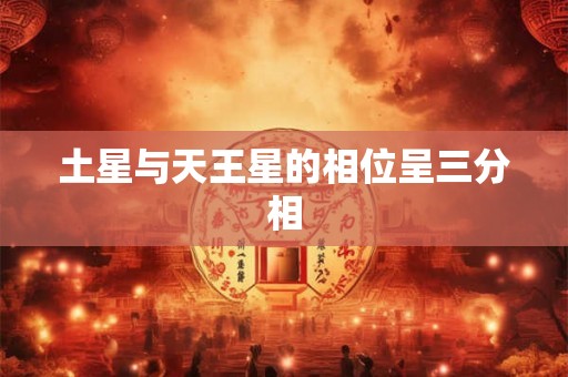 土星与天王星的相位呈三分相