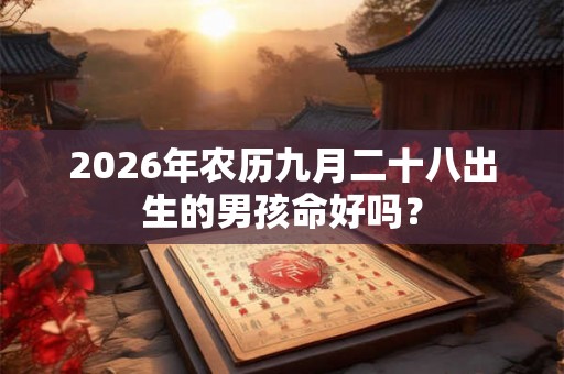 2026年农历九月二十八出生的男孩命好吗？
