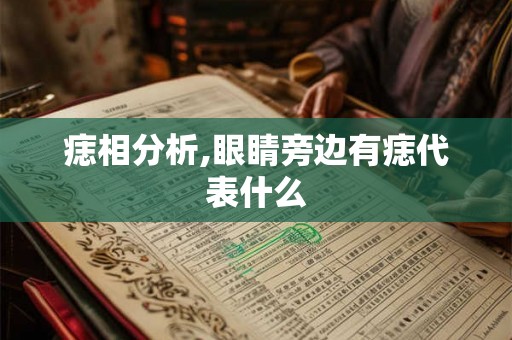 痣相分析,眼睛旁边有痣代表什么 痣相分析,眼睛旁边有痣代表什么