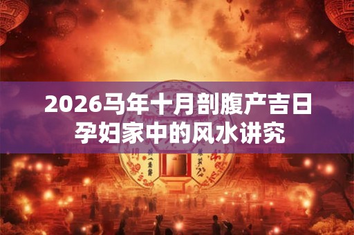 2026马年十月剖腹产吉日 孕妇家中的风水讲究