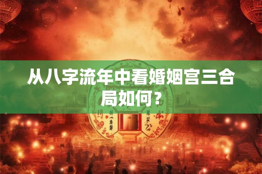 从八字流年中看婚姻宫三合局如何？