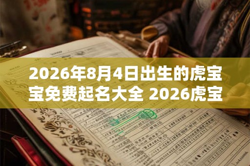 2026年8月4日出生的虎宝宝免费起名大全 2026虎宝宝名字取名忌用 2026年8月4日出生的虎宝宝免费起名大全 2026虎宝宝名字取名忌用