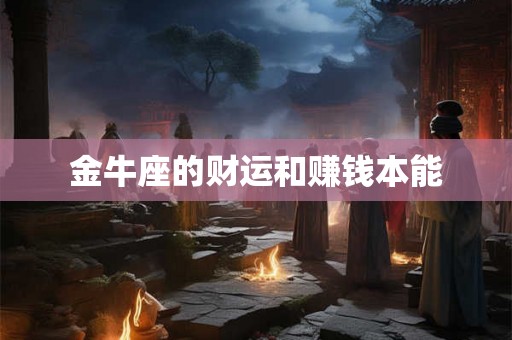 金牛座的财运和赚钱本能