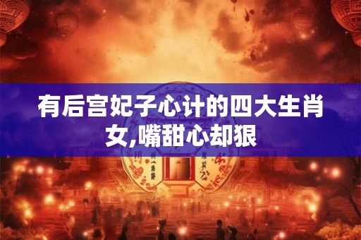 有后宫妃子心计的四大生肖女,嘴甜心却狠