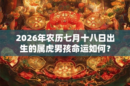 2026年农历七月十八日出生的属虎男孩命运如何？