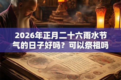 2026年正月二十六雨水节气的日子好吗？可以祭祖吗？